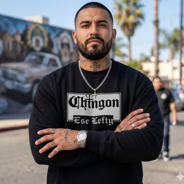 Mens Chingón Custom Name sweatshirt (Personalized Chingón Sweatshirt)