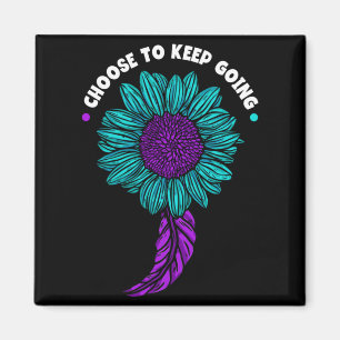 Mens Choose To Keep Going Prevention Suower Magnet