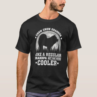 Mens Chow Chow Grandpa Vintage Chow Chow Dog Fath T-Shirt
