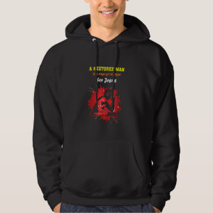 Mens Christian Bible Spiritual Quote - A Restored Hoodie