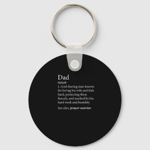Mens Christian Dad Definition Father's Day Shirt Key Ring