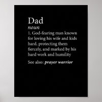 Mens Christian Dad Definition Father's Day Shirt