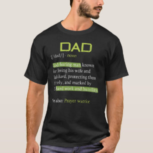 Mens Christian Dad Definition God Religious Roman T-Shirt