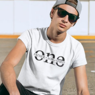 Men's Christian T-Shirt – Father, Son, Spirit 'One