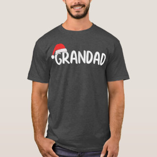 Mens Christmas Santa Hat Matching Family Grandad X T-Shirt