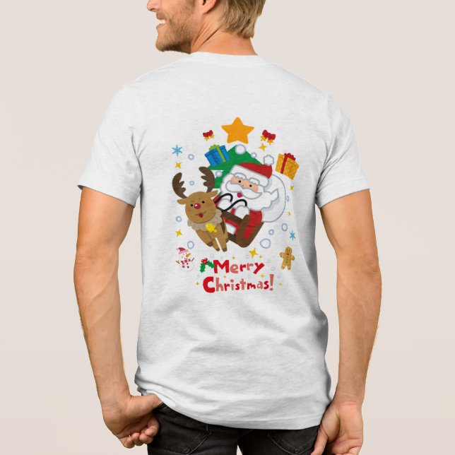 mens christmas t shirt (Back)
