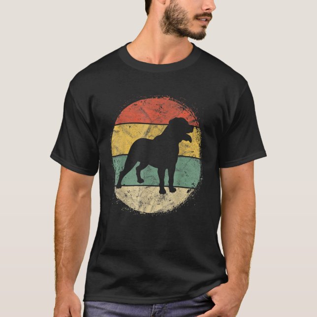 Mens Circular Retro Rottweiler Owner Rottie Dad Ro T-Shirt (Front)