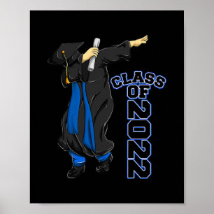 Mens Class Of 2022 s Dabbing Senior Graduate Boy Poster