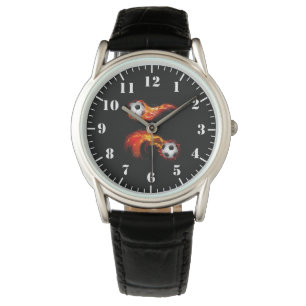 Men's Classic Watch-Soccer Balls Watch