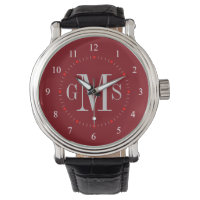 Men's Classy Personalised Monogram Watch