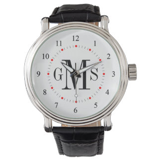 Men's Classy Personalised Monogram Watch