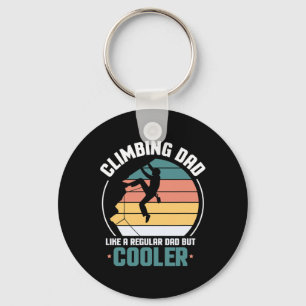 Mens Climbing Dad Rock Mountain Climber Funny Fath Key Ring