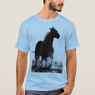 Mens Clothing Apparel Running Horse Pop Art T-Shirt