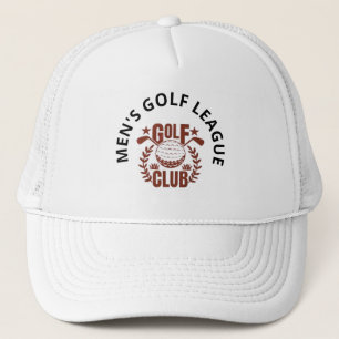 Men's Club Golf League Logo Personalise Trucker Hat