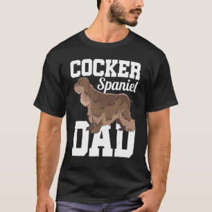Mens Cocker Spaniel Dad Dog Cute Animal Pet Cocke T-Shirt
