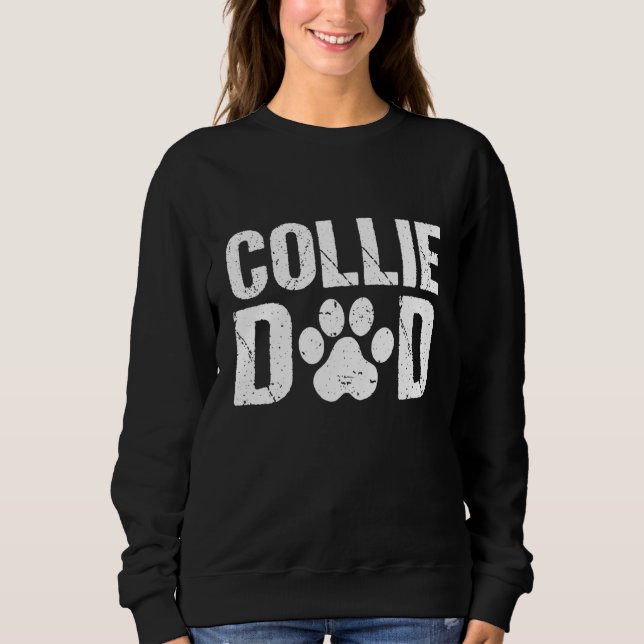 Mens Collie Dad Border Collie Dog Dad Sweatshirt (Front)