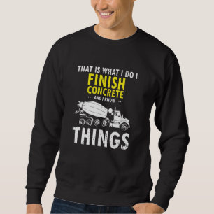 Mens Concrete Finisher For Construction Cement Wor Sweatshirt