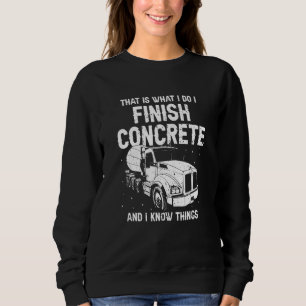 Mens Concrete Finisher For Construction Cement Wor Sweatshirt