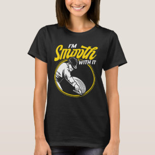 Mens Concrete Worker I'm Smooth With It Vintage Co T-Shirt