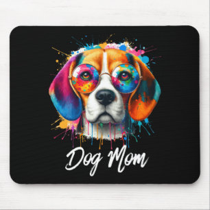 Mens cool beagle owners dog mum for dog lovers dog mouse pad