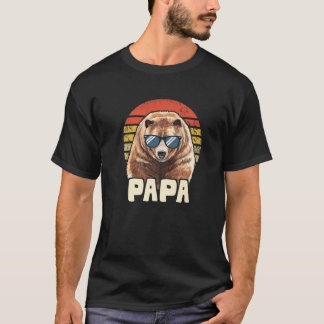Mens Cool Bear Father Papa Daddy - Funny Dad Fathe T-Shirt