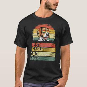 Mens Cool Best Beagle Dad Ever Father's Day T-Shirt