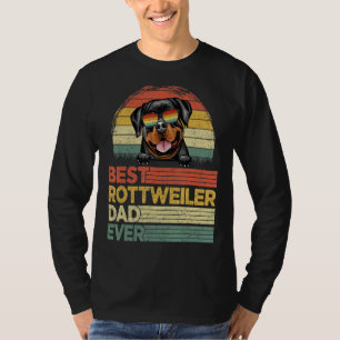 Mens Cool Best Rottweiler Dad Ever Father's Day T-Shirt