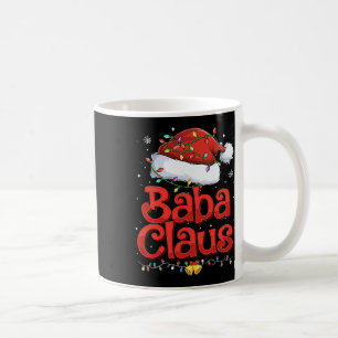 Mens Cool Claus With Santa Hat Christmas Lights Bo Coffee Mug