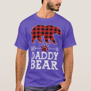 Mens Cool Dark Red Pleid Xmas Dad Pajama Family Da T-Shirt