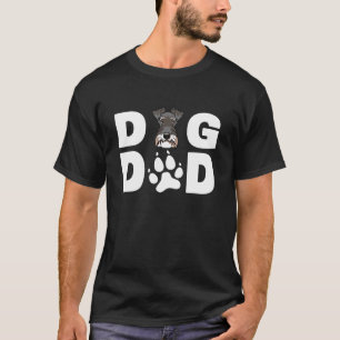 Mens Cool Dog Dad Dog Ever Shirt Miniature Schnauz