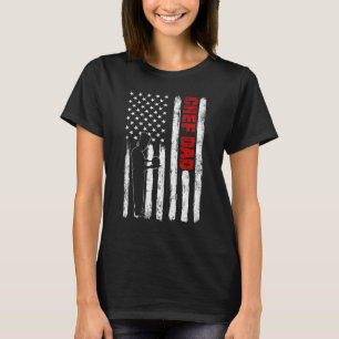 Mens Cool Father's Day American Flag Chef Dad 4th T-Shirt