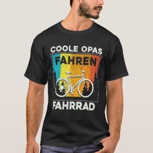 Mens Cool Grandpa Riding Bike Grandfather Cyclist T-Shirt