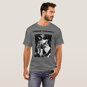 Men's Cool Modern Urban Cowboy Art Classic  T-Shirt