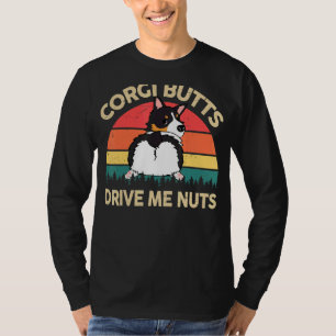 Mens Corgi Corgi Butts Drive Me Nuts Tri Corgi T-Shirt