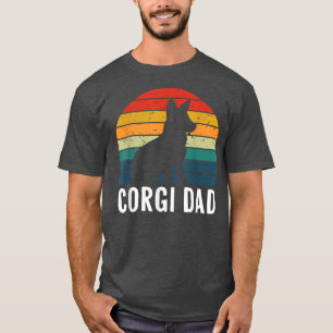Mens Corgi Dad Retro Vintage Welsh Corgi Owners Do T-Shirt