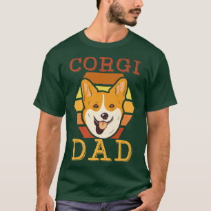 Mens Corgi Dog Puppies Corgi Dad T-Shirt