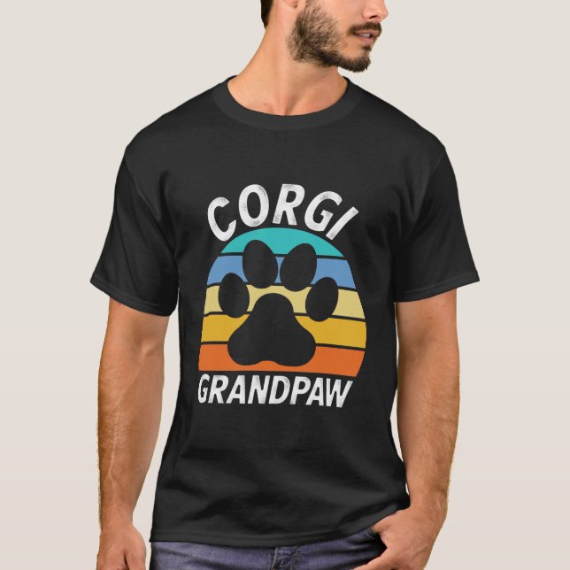 Mens Corgi Grandpa Shirt Funny Welsh Pembroke (Front)