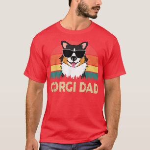 Mens Corgi Tricolor Corgi Dad Gifts for Lovers T-Shirt