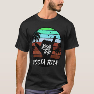 Mens Costa Rica Guys Trip Matching Surfer Shaka Si T-Shirt