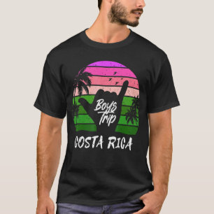 Mens Costa Rica Guys Trip Matching Vacation Surfer T-Shirt