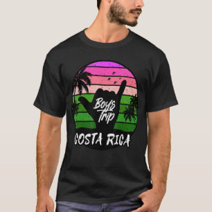 Mens Costa Rica Guys Trip Matching Vacation Surfer T-Shirt