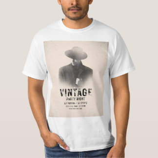 Men's Cotton T-Shirt Vintage Party Night