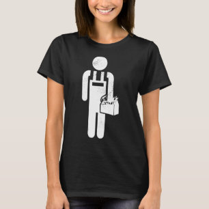 Mens Craftsman Retro Graphic Electrician Worker To T-Shirt