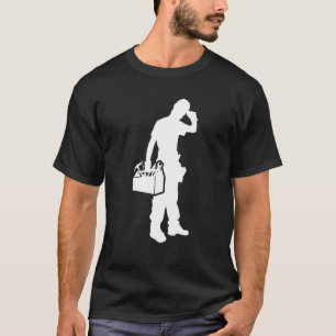 Mens Craftsman Retro Graphic Electrician Worker To T-Shirt