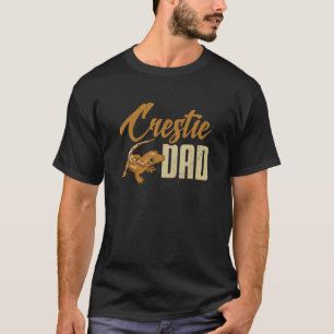 Mens Crested Gecko Crestie Dad Eyelash Lizard Herp T-Shirt