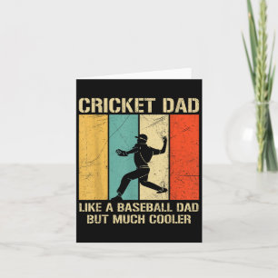 Mens Cricket Sport Quote For A Cricket Dad Card