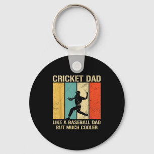 Mens Cricket Sport Quote For A Cricket Dad Key Ring