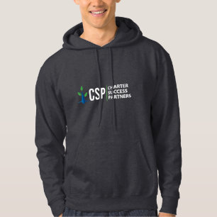 Men's, CSP side by side logo (White Lettering) Hoodie
