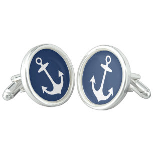 Men's Cufflinks | Nautical Anchor Design