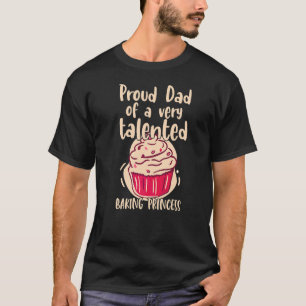 Mens Cupcake Bakery For A Dad Of Cupcake Baker Gir T-Shirt